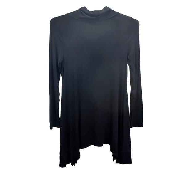 Logo by Lori Goldstein Tunic Top Size S Cowl Neck High Low Stretch Long Sleeve - Picture 4 of 7